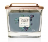 Yankee Candle Dark Berries - Černice sójová vonná sviečka Elevation strednej sklo 3 knôty 347 g