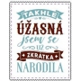 Albi Skladacia taška na zips do kabelky s nápisom Takto úžasná 42 x 41 x 11 cm
