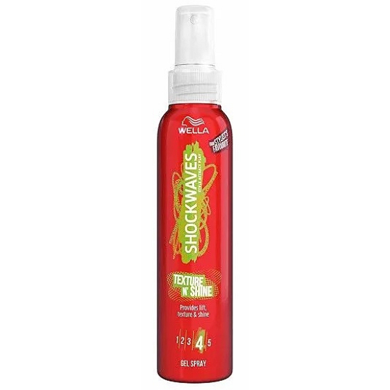 Wella Shockwave Texture N`Shine fixačný gélový sprej na vlasy 150 ml