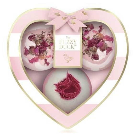 Baylis & Harding Ružový Gin Fizz šumivé gule do kúpeľa 3 x 120 g, kozmetická sada