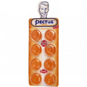 Pectol Pomarančový drops s vitamínom C blister