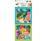 Baby Genius Puzzle Animals 15 x 15 cm, 16 a 20 dielikov, 2 obrázky