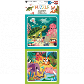 Baby Genius Puzzle Animals 15 x 15 cm, 16 a 20 dielikov, 2 obrázky