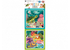 Baby Genius Puzzle Animals 15 x 15 cm, 16 a 20 dielikov, 2 obrázky