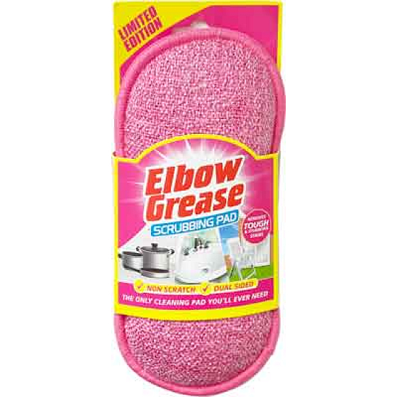 Elbow Grease Pink Umývateľná čistiaca špongia na rôzne povrchy 19 x 9,5 cm 1 kus