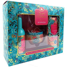 Tesori d Oriente Ayurveda toaletná voda pre ženy 100 ml + sprchový gél 250 ml + orientálna sviečka 109 g, darčeková sada