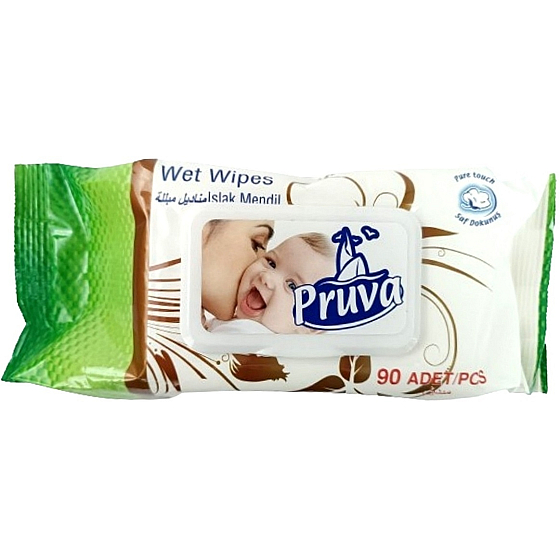 Kalyon Pruva Elegance pH vyvážené vlhčené obrúsky pre deti 90 ks