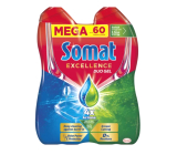 Somat Excellence Duo gél do umývačky riadu pre dokonalú čistotu a žiarivý lesk 60 dávok 2 x 540 ml, duopack