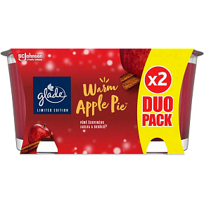 Glade sviečka voňavá Warm Apple Pie, 2× 112 g