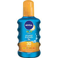 Nivea Sun Protect & refresh OF 30 neviditeľný sprej na opaľovanie, 200 ml