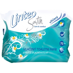 Linteo Satin vlhčený toaletný papier Harmanček náhradná náplň 70 kusov