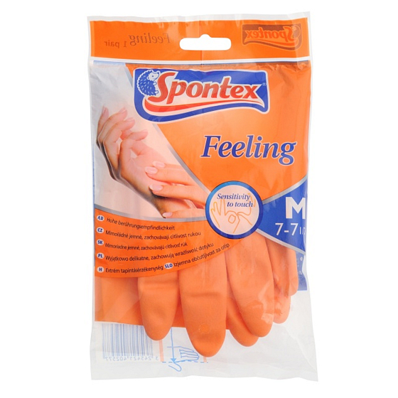 Spontex Feeling Rukavice gumené veľkosť M