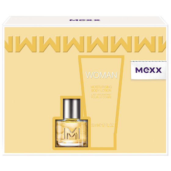 Mexx Woman toaletná voda 20 ml + telové mlieko 50 ml, darčeková sada