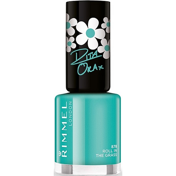 Rimmel London 60 sekund Nail Polish by Rita Ora lak na nechty 878 Roll In The Grass 8 ml