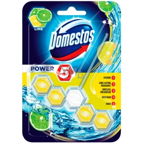 Domestos Power 5 Lime Wc tuhý blok 55 g