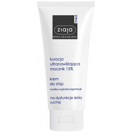 Ziaja Med Ultra-Moisturizing Urea 15% ultrahydratačný regeneračný krém na chodidlá na zrohovatenú pokožku 100 ml