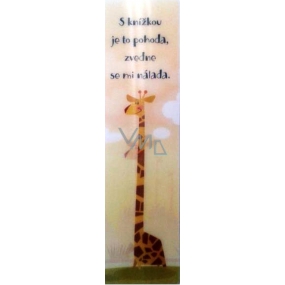 Albi Záložka Flip Flop 3D Žirafa, S knižkou je to pohoda ,...19 x 5 cm