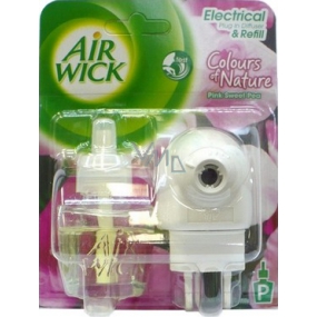 Air Wick Ružové kvety stredomoria elektrický osviežovač vzduchu komplet 19 ml