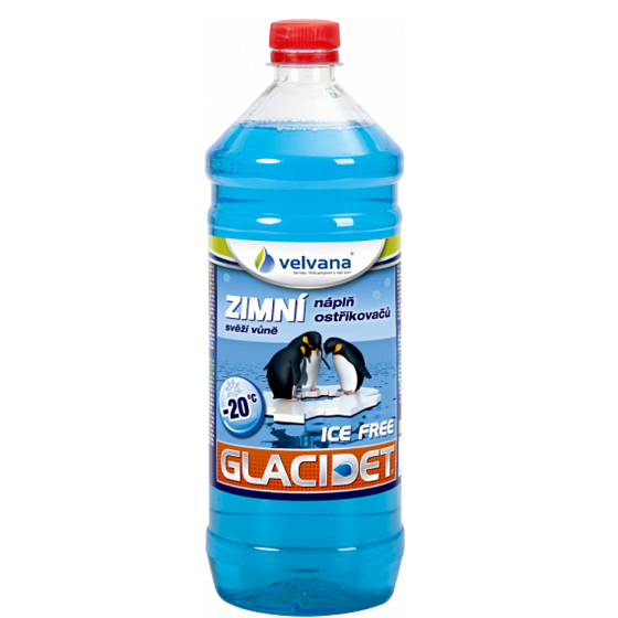 Velvana Glacidet Ice Free - 20 ° C náplň do ostrekovačov 1000 ml zimné svieža vôňa