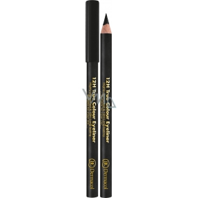 Dermacol 12h True Colour Eyeliner drevená ceruzka na oči 08 Black 2 g