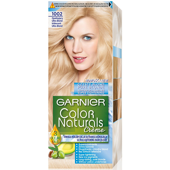 Garnier Color Naturals Créme farba na vlasy 1002 Dúhová ultra blond