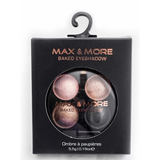 Max & More zapečené očné tiene 430 Ombre Bronze 5,5 g