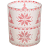 Yankee Candle Red Nordic Frosted Glass svietnik na votívny sviečku 7 x 8 cm