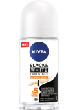 Nivea Black & White Invisible Ultimate Impact guličkový antiperspirant dezodorant roll-on pre ženy 50 ml