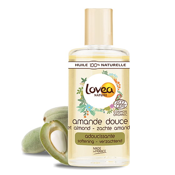 Lovea Bio Mandľový olej a vitamín A a E, zjemňujúci pleťový, telový a vlasový olej 50 ml