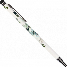 Albi Guľôčkové pero so stylusom Zelené kvety
