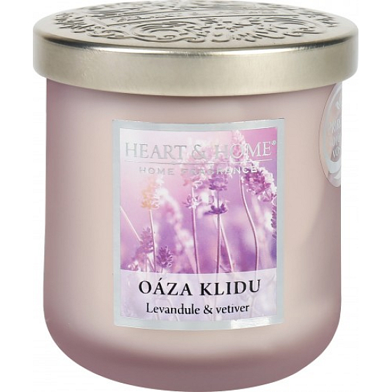 Heart & Home Oasis of Peace Sójová sviečka stredne dlhé horenie až 30 hodín 115 g
