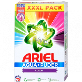 Ariel Aquapuder Color univerzálny prací prášok na farebné oblečenie 70 dávok 4,55 kg