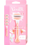Gillette Venus Venus ComfortGlide Spa Breeze 3 čepieľky + 4 náhradné hlavice pre ženy