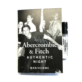 Abercrombie & Fitch Authentic Night Man toaletní voda pro muže 2 ml s rozprašovačem, vialka 