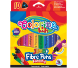 Trojhranné fixky Colorino Jumbo 10 farieb