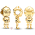 Prívesok Striebro 925 Marvel Star Wars C-3PO, korálik na náramok