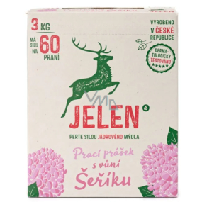 Jelen Šeřík mýdlový prací prášek krabice 60 dávek 3 kg