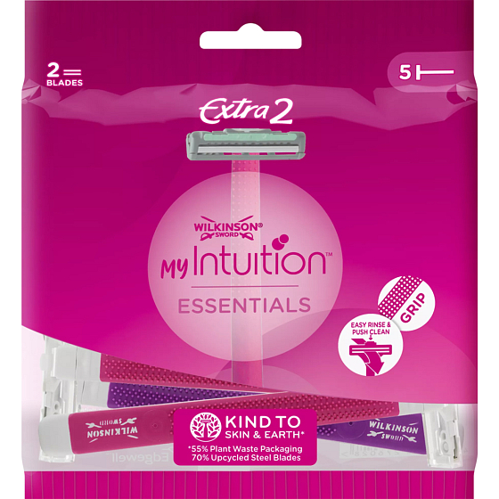 Wilkinson Sword Extra 2 Beauty jednorazové holítka MY Intuition Essential, 5 ks