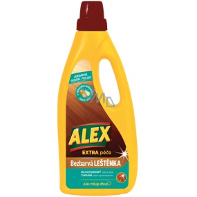 Alex Extra starostlivosť Bezfarebná leštenka na drevo a laminát 750 ml