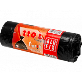 Alufix Vrecia na odpad čierne, 25 μ, 110 litrov, 70 x 100 cm, 10 kusov
