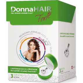 DonnaHAIR Forte 3 mesačná kúra pre zdravé a krásne vlasy 90 toboliek + prívesok Swarovski Elements 2015