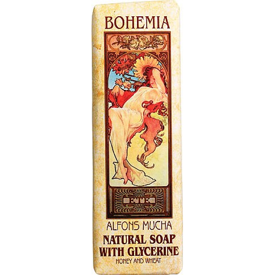 Bohemia Gifts Alfons Mucha Med a obilia toaletné mydlo 125 g