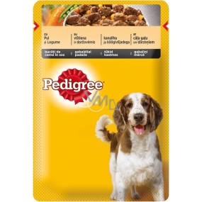 Pedigree Adult s kuracím mäsom a zeleninou na šťave kapsička 100 g