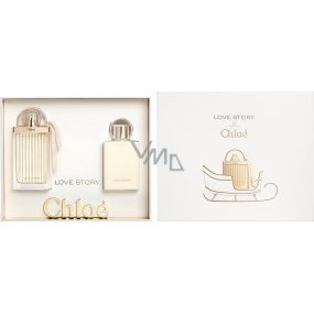 Chloé Love Story toaletná voda pre ženy 50 ml + telové mlieko 100 ml, darčeková sada