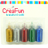 CreaFun Dekoračné farby Trblietavé na papier, textil, sklo 5 x 20 ml