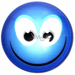 Nekupto Magnet Emoji Smiech Smajlík koliesko modré pusa 4 cm