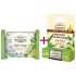 Green Pharmacy Balzam na pery Aloe Vera a limetka 2 x 3,6 g + toaletné mydlo Verbena a limetka s olivovým olejom 100 g, kozmetická sada