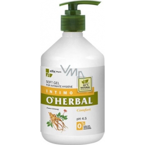 O Herbal Comfort Ženšen jemný gél na intímnu hygienu 500 ml