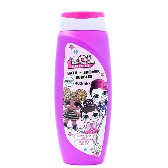 LOL Surprise! 2v1 sprchový gél a kúpeľová pena pre deti 400 ml