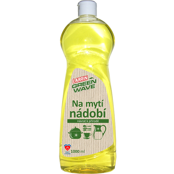 Larrin Green Wave Na umývanie riadu, k prírode šetrný čistiaci prostriedok 1000 ml
